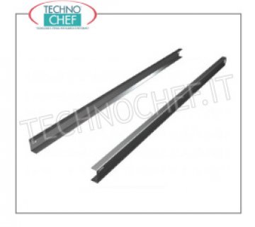 Technochef - Paire de guides en acier inoxydable