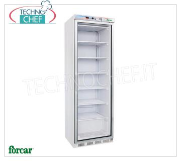 Forcar - Armoire Congélateur-Congélateur, STATIQUE avec TABLETTES GRILLÉES FIXES À ÉVAPORATION, 1 Porte, ECO, lt.350, Temp.-18°/ -22°C, Classe C, mod.G-EF400G