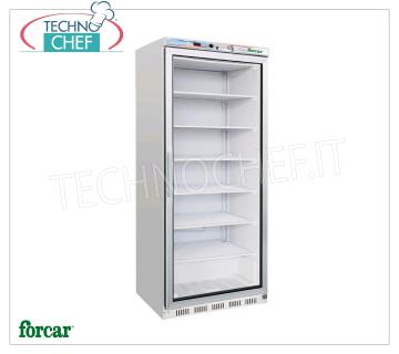 Forcar - Congélateur-Congélateur Armoire 1 porte, lt.555, Statique avec DESSUS GRILLÉS À ÉVAPORATION FIXE, Temp.-18°/-22°C, Classe C, mod.G-EF600G