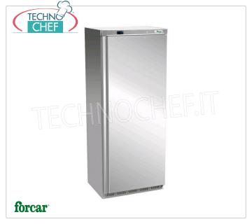 Forcar - Armoire Congélateur-Congélateur, lt.641, Ventilée, Temp.-18°/-22°C, Classe C, mod.G-EF700SS Armoire Congélateur-Congélateur 1 Porte, Professionnel, lt.641, Temp.-18°/-22°C, Ventilé, ÉCOLOGIQUE en Classe C, GAZ R290, V.230/1, Kw.0,55, Poids 113 Kg, dim.mm.777x730x1895h