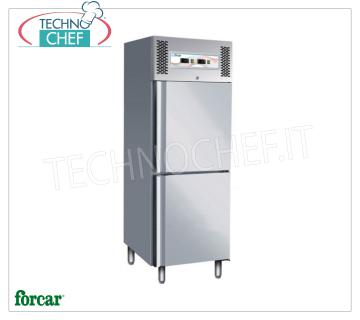 Forcar - Réfrigérateur/congélateur combiné, avec 2 demi-portes, ventilé, double température, modèle G-GNV600DT