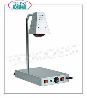 Sol chaud avec lampes infrarouges PLAFOND HAUTE EN ACIER INOXYDABLE avec chauffage INFRAROUGE DE LAMPE, température réglable de + 30 ° C à + 90 ° C, GAMME COMPLÈTE