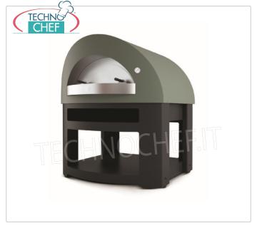 FOUR A BOIS pour PIZZA 'OPERA' FOUR A BOIS pour PIZZA 'OPERA', avec surface de cuisson réfractaire mm 1200x1000, capacité 7 pizzas Ø 33 cm, Poids 355 Kg, dim.mm.1460x1500x760h