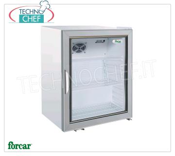 Forcar - Vitrine Réfrigérateur pour Boissons, 1 Porte, Capacité 96 Bouteilles, Statique, Temp.+2°+8°C, Classe B, Mod.G-SC100G