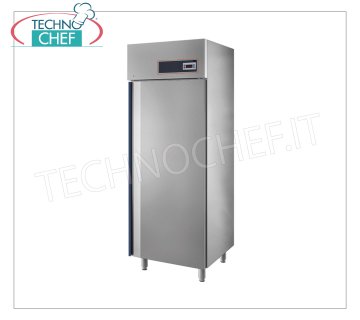 TECHNOCHEF- Congélateur-Congélateur Armoire 1 Porte, 686 l, Ventilé, Temp.-15°/-18°C, Classe D Armoire Congélateur-Congélateur 1 Porte, Professionnel, structure externe en acier inoxydable, lt.686, Temp.-15°/-18°C, ÉCOLOGIQUE en Classe D, Gaz R290a, ventilé, V.230/1, Kw.0, 62, Poids 76 Kg, dim.mm.720x790x2030h