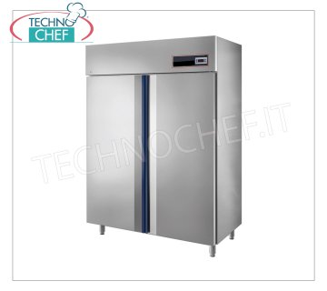 TECHNOCHEF- Armoire Réfrigérée 2 Portes, 1372 l, Ventilée, Temp.-2°/+8°C, Classe C Armoire Réfrigérateur 2 Portes, Professionnel, structure externe en acier inoxydable, lt.1372, Temp.-2°/+8°C, ÉCOLOGIQUE en Classe C, Gaz R290a, ventilé, V.230/1, Kw.0,42 , Poids 142 Kg, dim.mm.1440x790x2030h