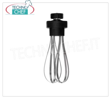 Fimar - outil FRUSTA de 350 mm de long pour mélangeur à immersion, modèle FRUSTAFM3 Fouet en acier inoxydable de 350 mm de long, adapté au bloc moteur de table de mixage professionnel pour les modèles MX et FX 400W avec variateur de vitesse, niveau d'immersion max 200 mm, poids 1,00 kg.
