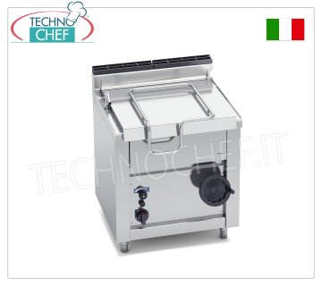 Technochef - Sauteuse à gaz, basculement manuel, capacité 60 litres, Mod.G7BR8/I
