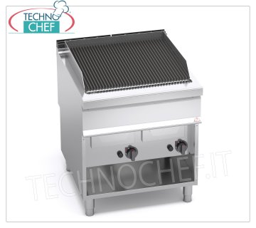 TECHNOCHEF - GRIL GAZ VAPEUR-EAU, DOUBLE MODULE SUR COMPARTIMENT OUVERT, Mod.G9WG80M GRIL GAZ VAPEUR-EAU, BERTO'S, Ligne MAXIMA 900, Série WATER GRILL, DOUBLE module sur COMPARTIMENT OUVERT avec ZONE DE CUISSON mm 700x630, puissance thermique Kw.24,00, Poids 105 kg, dim.mm.800x900x900h