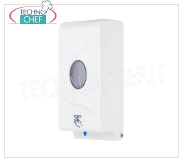 Distributeur automatique de gel désinfectant ou de savon pour le lavage des mains 800 ml Distributeur automatique de gel désinfectant ou de savon pour le lavage des mains, capacité jusqu'à 800 ml - ABS antibactérien intégré, poids 0,5 Kg, dimensions 106 x122x270h mm