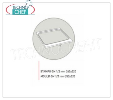 TECHNOCHEF - Moule en aluminium anticoradal, Mod.GN1 / 2 Moule en aluminium anticoradal pour Mod.