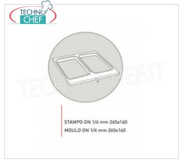 TECHNOCHEF - Moule en aluminium anticoradal, Mod.GN1 / 4