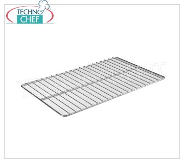 Technochef - Grilles pâtissières en acier inoxydable, 60x40 cm, mod. GR6040AI Grille pâtissière en acier inoxydable 18/10, dim.mm.600 x 400, pour réfrigérateurs et fours