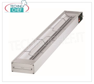 Technochef - HOT INFRARED TOP pour étagères, Mod.GRAH Table de cuisson infrarouge CHAUDE sur cadre en aluminium pour étagère, V.230 / 1, L.350, dim.mm.457x152x64h
