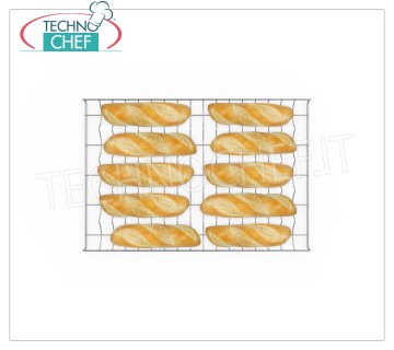 GRILLE 5 CANAUX EN FORME CHROMÉE mm 600x400