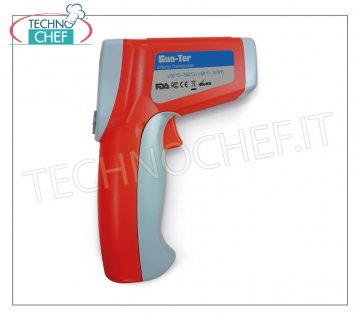 THERMOMÈTRE INFRAROUGE (2 LASER) THERMOMÈTRE INFRAROUGE (2 LASER), avec ÉCRAN LCD, idéal pour mesurer la température de l'huile, plage de -50°C à + 580°C, division 0,1°C