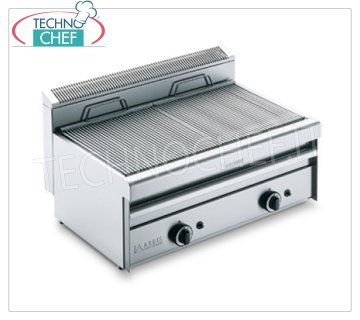 GRIL À GAZ À VAPEUR, version TOP, DOUBLE MODULE - ARRIS - Série 550 - Demander un devis GRILL VAPOR GAZ, version TOP, MODULE DOUBLE avec commandes indépendantes avec ZONE DE CUISSON 760x410 mm, complet avec grill à tige, puissance thermique 13,8 kw, Poids Kg 50, dimensions extérieures 800x550x315h mm