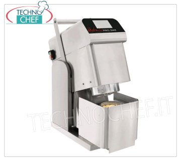 Robot de cuisine professionnel pour émulsionner glaces et aliments surgelés, capacité maximale de la tasse 1,8 l, Mod.GIAZ Robot culinaire professionnel pour émulsionner la crème glacée et les aliments surgelés, 8 vitesses de lame, capacité maximale des tasses lt.1,8, V.230/1, Kw.1,8, Poids 45 Kg, dim.mm.320x420x638h