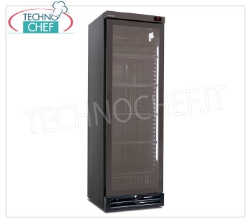 Technochef - Cave à vin, 1 porte vitrée, capacité 126 bouteilles, Statique avec agitateur, bi-température - mod.ICOOL40W Cave à vin réfrigérée, 1 porte vitrée, capacité 126 bouteilles, température +4°C/+18°C | +16°C/+10°C/+5°C, réfrigération statique avec ventilateur, éclairage LED, V.230/1, Kw.0,23, Poids 67 Kg, dim.mm.600x650x1850h