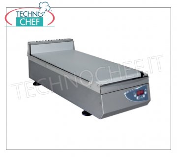 Technochef - Cuisinière électrique de comptoir pour 2 wraps, V. 230/1, Kw 2,2 Cuiseur à cupcakes ÉLECTRIQUE avec plaque en acier (fer) avec plaque de cuisson 300x600 mm, capacité 2 tours, V.230 / 1, Kw.2,2, Poids 24 Kg, dim.mm.340x720x260h