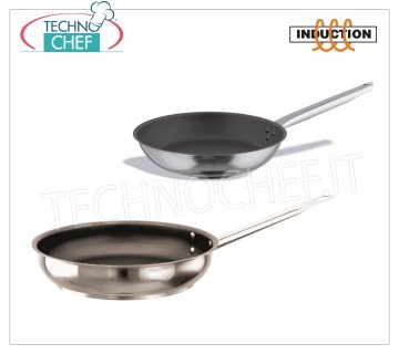 Poêle inox anti-adhésive compatible induction 