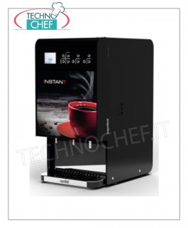 TECHNOCHEF - Distributeurs de boissons chaudes Distributeur de boissons chaudes avec 1 sélection avec afficheur et système de dosage soluble dans l électronique et de contrôle de l eau pour utilisation avec des tasses petites et grandes. Equipé d'un cycle de rinçage pour le lavage des mixeurs. Dimensions en mm: 200x330x570h