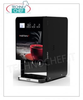 TECHNOCHEF - Distributeurs de boissons chaudes, machine pour produits lyophilisés à 3 distributeurs Distributeur automatique de produits hydrosolubles, avec 3 distributeurs, affichage électronique, V.230/1, kw 1,10, dimensions mm : 270x390x520h