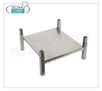 Technochef - Support avec dessus Support avec table de cuisson Cod.SP6050L - SP6050LMIR, dim.mm.600x600x200h