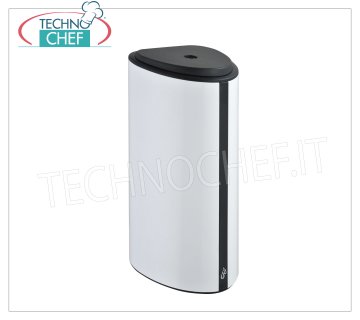 Distributeur automatique de gel désinfectant ou de savon à mains 800 ml Distributeur automatique de gel désinfectant ou de savon pour le lavage des mains, capacité jusqu'à 800 ml - ABS antibactérien intégré, poids 0,5 Kg, dimensions 106 x122x270h mm