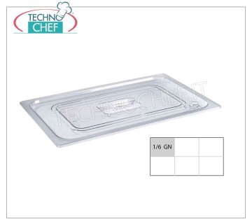 Couvercle en polycarbonate pour casseroles gastro-normalisées Couvercle en polycarbonate avec poignée pour bassin gastro-norm 1/6