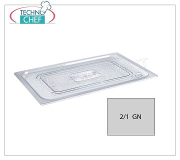 Couvercle en polycarbonate pour casseroles gastro-normalisées Couvercle en polycarbonate avec poignée pour bassin gastro-norm 2/1