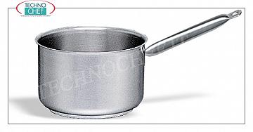 Pots, acier inoxydable Casserole 1 en acier de poignée, capacité de 2,1 litres, convient également pour les plaques à induction, diam. cm.16 x 11h