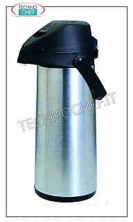 carafes thermiques Carafe isotherme en acier, de verre intérieure, LIQUID 1,9lt des capacités.