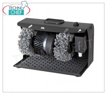 Cireuse à chaussures électrique avec 2 brosses de polissage et 1 nettoyant avec distributeur de cirage