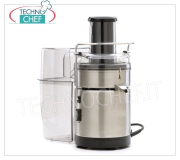 Technochef - CENTRIFUGEUSE PROFESSIONNELLE pour FRUITS et LEGUMES Centrifugeuse pour fruits et légumes en acier inoxydable, vitesse 6300 tr / min, V.230 / 1, Kw. 0,24, poids 5 Kg, dim.mm.205x310x360h