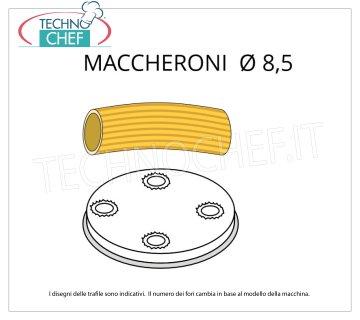 Technochef - FILET MACARONI Ø 8,5 en ALLIAGE LAITON-BRONZE