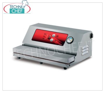 Technochef - Machine sous vide semi-automatique à aspiration externe, barre de soudure 350 mm, mod.MATIC35