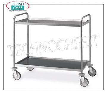 Chariots de service en acier inoxydable Chariot inox 2 étagères imprimées, gamme complète