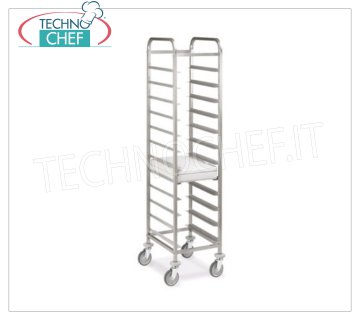 CHARIOT Porte-plateaux avec guides pour 12 PLATEAUX Gastro-Norm 1/1, Mod.1494-GN