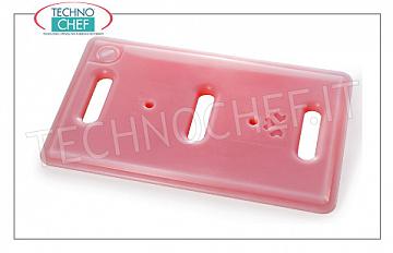 TECHNOCHEF - Plaque eutectique fraîche GN 1/1, modèle PEGS0001 Plaque eutectique Gastro-Norm 1/1 fraîche avec poignées pratiques, couleur rose, poids 4 kg, dim.mm.530x325x30h