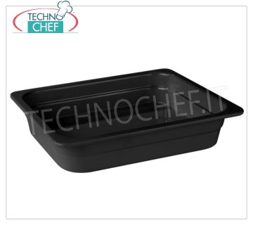 Technochef - GASTRONORM GN 1/2 BOL en MÉLAMINE NOIRE Vasque Gastronorme 1/2 en mélaminé noir, dim. Mm.325x265x20h