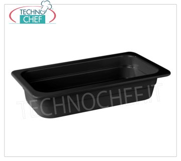 Technochef - GASTRONORM GN 1/3 BOL en MÉLAMINE NOIRE Vasque gastronorm 1/3 en mélaminé noir, dim. Mm.325x175x65h