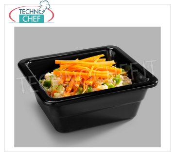 CONTENEURS GASTRONORM GN 1/6 en MÉLAMINE NOIRE,