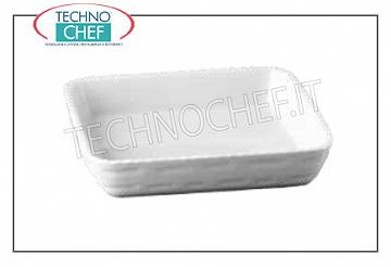 Plats Casserole Pirofila cordonata carré, cm.26x26, h.5,5, Marque MPS PORCELLANE SARONNO - Disponible en 2 pièces Pack