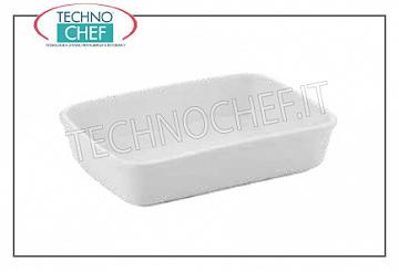 porcelaine Plats Pirofila rectangulaire gastro-Norm, cm.27x20, h.6, Marque MPS PORCELLANE SARONNO