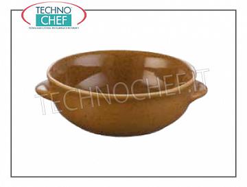 porcelaine Poterie MIEL PAN avec poignées, 13 cm de diamètre, h.5, Marque MPS PORCELAINE SARONNO - Disponible en paquets de 6 pièces