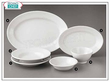 SATURNIA - ASSIETTE À STEAK en porcelaine blanche, Collection Tivoli Bianco