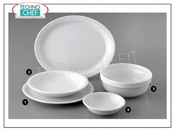 TOGNANA - Collection CAPRI en Porcelaine - Plats pour Restaurant ASSIETTE PLATE, Collection Capri Bianco, 24 cm., Marque TOGNANA - Disponible à l'achat en pack de 12 pièces