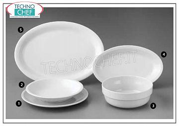SATURNIA - Collection Porcelaine ROMA WHITE - Assiettes de restaurant ASSIETTE PLATE, Collection Roma Bianco, 27 cm., Marque SATURNIA - Disponible en paquets de 6 pièces