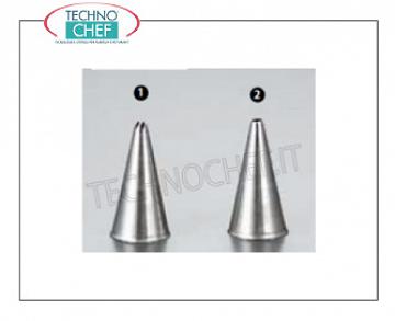 Buses pour sac de décorateur buse en acier inoxydable avec trou d'étoile pour décorer, SQUARE, 2 mm - Disponible en paquets de 2 pièces